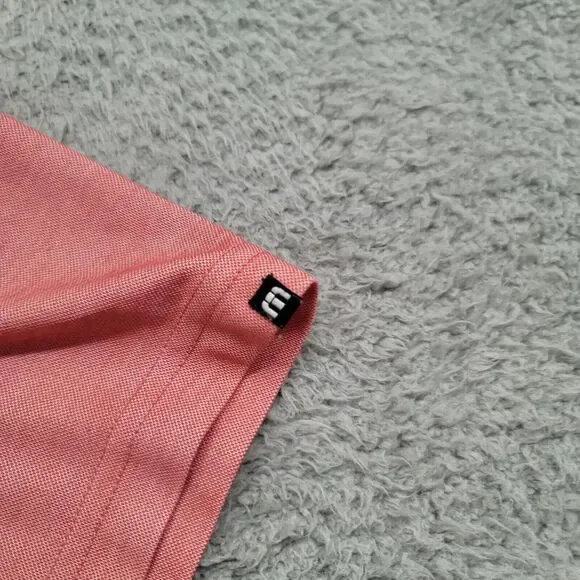 Travis Mathew Shirt Mens Large Red Logo Golf Outdoors Lightweight Casual Polo - Picture 6 of 12